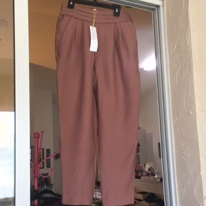 BCBGeneration Harem Pant with pleats side cut two front pockets NWT XS ankle
